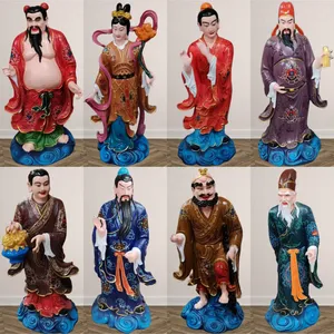 佛像源头工厂八仙树脂神像制作张果老铁拐李吕洞宾曹国舅何仙姑像