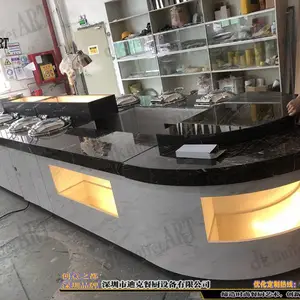 迪克森欧式自助餐台设计两边取餐自助餐台布菲台可移动餐台