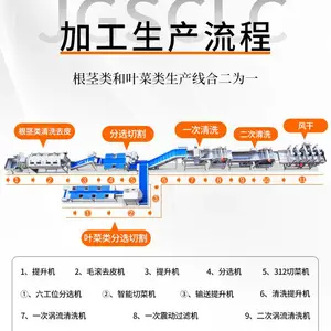 赣云大型全自动化净菜加工生产线设备叶菜球茎类果蔬加工