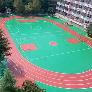 环保硅PU丙烯酸塑胶跑道颗粒材料厂家