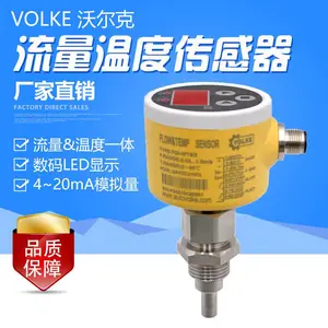 FGI温度流量一体式传感器_管道液体温度变送控制器与流量开关一体