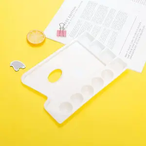 调色盘 长方形小方格调色盘 水粉 丙烯 调色板 儿童绘画调色盘