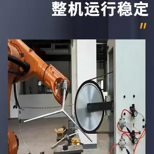 打磨机器人工作站 砂带机联动 铝合金压铸件去披锋 厂家批发