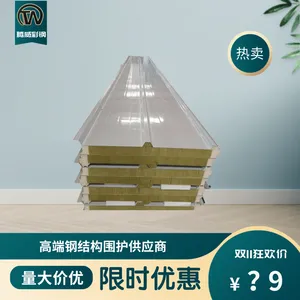 广东湛江聚氨酯保温板岩棉夹心彩钢板隔热板仓库隔断保温室