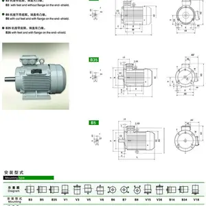 YE3ϵ�� ���� �첽��� YE3-80M2-4 0.75KW B5 �Ϻ��¶����