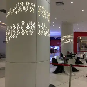 包柱雕花铝单板 建筑装饰材料 镂空花纹定制加工 铝雕花板厂家直销