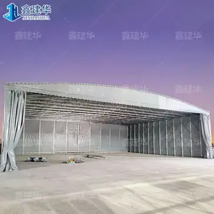 安徽商用活动推拉雨蓬类型有那些 六安 特大型折叠遮阳篷 可订做可靠墙式移动雨棚布