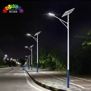 路灯图片 天津 河西区 照明太阳能路灯 6米 30w 高亮LED灯珠 小金豆