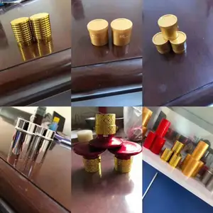 厂家发货玻璃瓶盖子白酒瓶瓶盖五组防伪塑料UV盖瓶盖批发添加logo