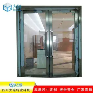 地弹簧钢质大玻璃防火门隔热型 隔音效果好 五金配件齐 货损包赔