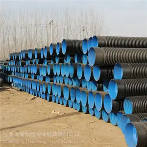 �����������س���HDPE˫�ڲ��ƹ����۹�PE��ˮ�ܹ���SN8DN200