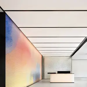 巴力软膜天花 UV喷绘膜系统 高精度色彩还原 定制图案 品牌展厅专用