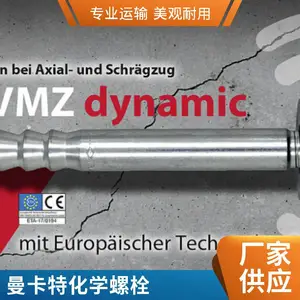 特殊倒锥形化学锚栓8.8级热镀锌植筋胶ETA认证德国进口桥梁隧道用