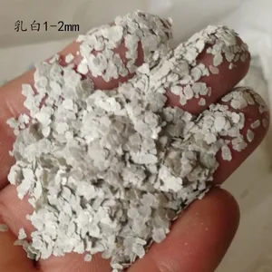 供应乳白色云母1-2mm 彩色云母片 染色云母岩片