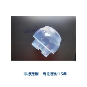 半透气相硅胶多通异形护套 医疗母婴器械食品级一体成型硅胶分流外壳非标定制