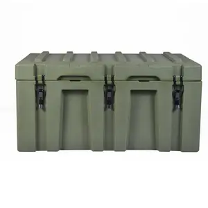 150L 滚塑箱 军绿色 *** 物资厨具工具训练器材运输周转防护