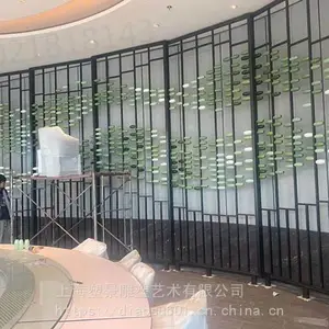 不锈钢雕塑创意算盘雕塑 酒店大厅陶瓷景墙装饰