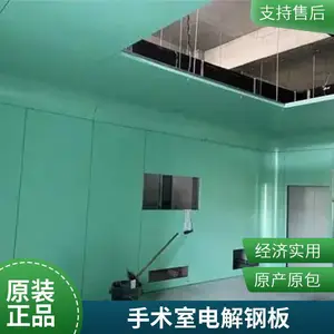 医院手术室无龙骨电解钢板 医用净化门 医用电解板