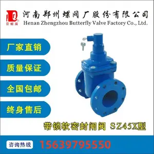 自来水处理DN200-3000 加密防盗软密封闸阀SZ45X-10