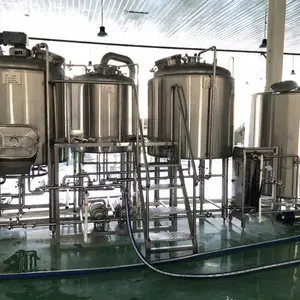 精酿酒吧原浆鲜啤酿酒设备生产厂家 2000升小型啤酒设备配置