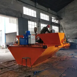 新型U型T型V型防渗水渠现浇机自走式高速铁路公路两边水渠砌衬机可定制
