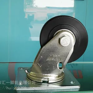重型MC尼龙脚轮批发 4寸万向浇铸尼龙轮批发