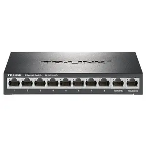 TP-LINK TL-SF1010D百兆10口交换机双uplink上联口安防监控专用