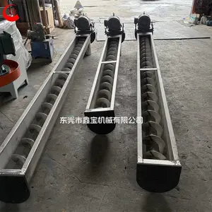 定制款U型上料机 不锈钢螺旋输送机 方便清理的化工粉末加料机