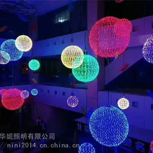 led灯串圆球灯-挂在树上的圆球灯-街道树木挂件灯
