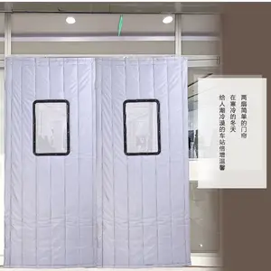 冬季隔断棉门帘 商务防风棉门帘 洗车房防水棉门帘