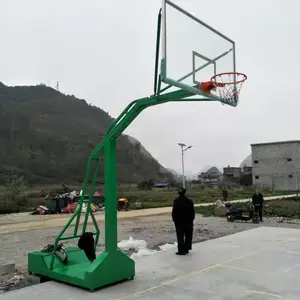 北海篮球架可移动学校用体育器材厂单臂篮球架