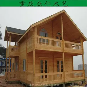 云阳防腐木别墅 传统木屋 万州生态木别墅 木制民宿小房子施工安装 众仁木艺