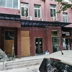 众扬伟业铝合金雨棚订做安装 pc透明耐力板雨棚定制安装