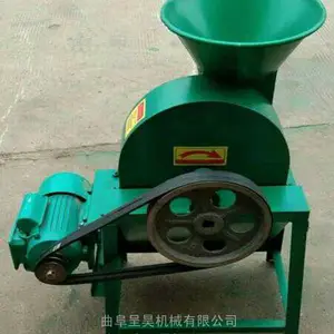 呈昊机械农用切片机生产基地 铸铁圆盘切芋头切片机厚度能调产量高