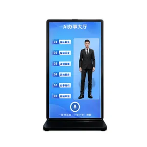 OLED移动数字人透明屏自发光拼接液晶显示器触摸一体机75寸86寸98寸100寸数字人