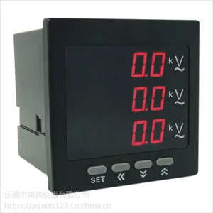 供应奥宾仪表AOB394Z-9X4-3U数显三相电压表