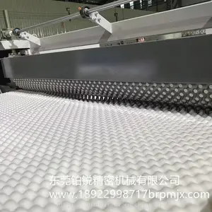 波浪海绵压型机切割床垫厚度20-150mm厚薄均匀鸡蛋槽花纹图案定制