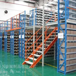 华 久货架 定做仓库阁楼 二层组合式工作钢平台