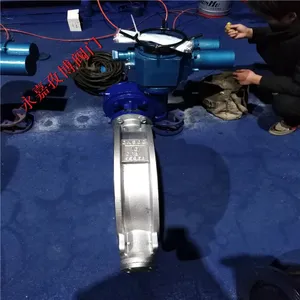 不锈钢CF8防爆型电动蝶阀 D973W-10P/16P 对夹式硬密封三偏心电动蝶阀 DN250