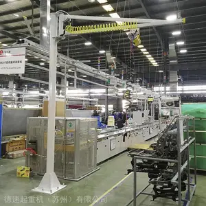 DESU柱式悬臂吊_小型悬臂起重机_气动平衡器_英格索兰气动平衡吊