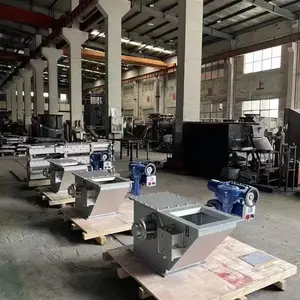 瑞文电动弧形阀B450库底散装阀tb500通过PLC控制