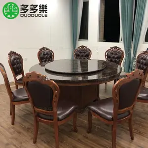 酒店电动大理石餐桌,豪华餐桌时尚餐桌椅供应