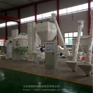 万吨养猪饲料成套设备制造厂家 双鹤颗粒饲料加工设备 250型环模颗粒机组价格