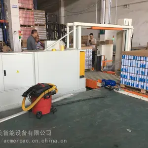 缠膜机穿剑缠绕打带一体机 围膜机广东阳江云浮厂家