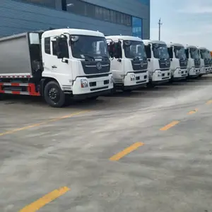 东风天锦15方压缩垃圾车 环卫后挂桶式垃圾压缩车