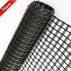 高强涤纶土工格栅直销 量大*** 水利工程用双向经编涤纶土工格栅