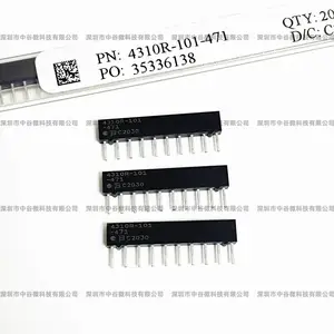 原装BOURNS 4310R-101-471 470Ω SIP-10P直插10脚A型电阻器网络排阻