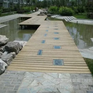 大连防腐木地板|木栈道|景观平台