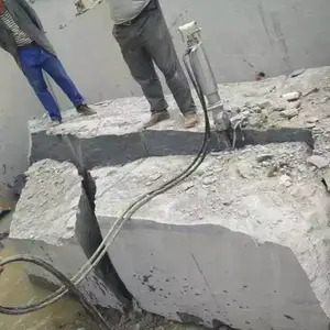 露天无声快速拆除用液压分裂机