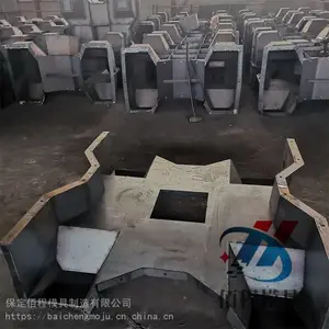 框体弱波石钢模具-四角直角防浪石模具-结构稳定尺寸可定做